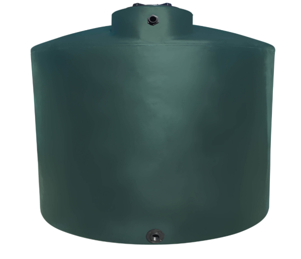 2500 Gallon Water Storage Tank - Dark Green